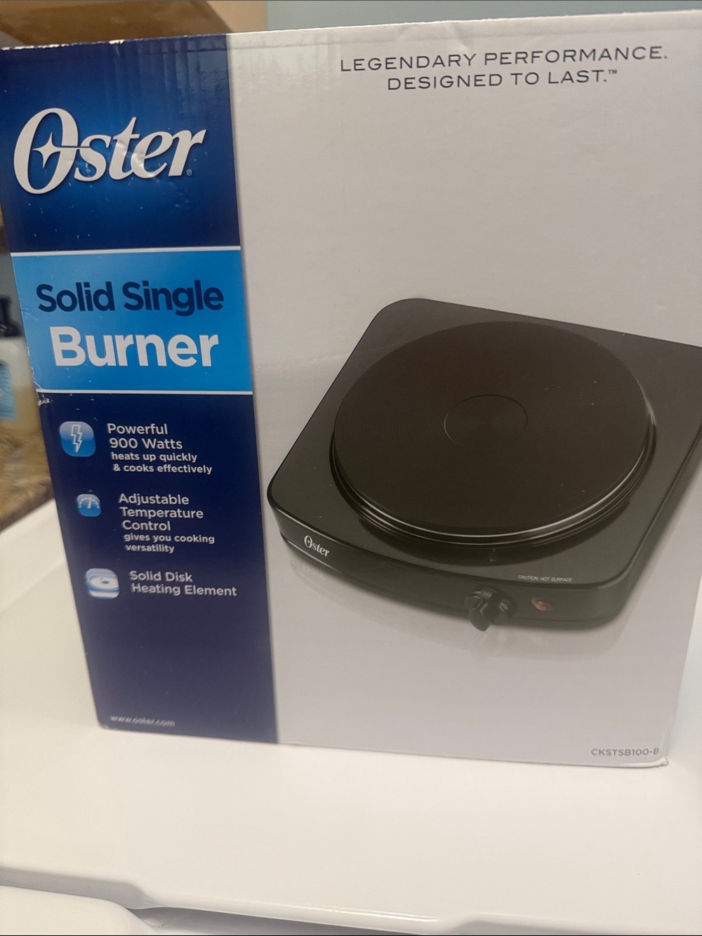 Oster Black Solid Single Burner Hot Plate